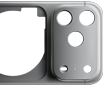 iPhone 17 Pro, pohled zezadu, kovaná hliníková unibody konstrukce